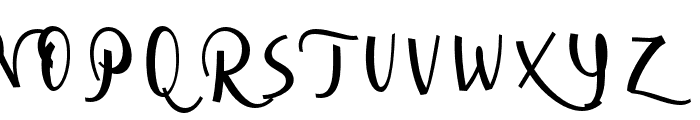CursiveSignaScript-XBd Font UPPERCASE