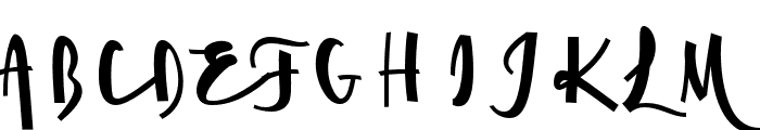 CursiveSignaScript-XBlk Font UPPERCASE