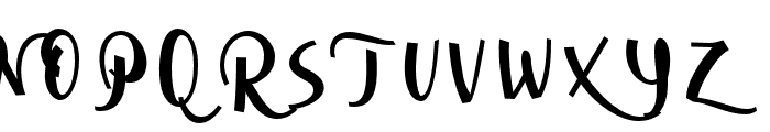 CursiveSignaScript-XBlk Font UPPERCASE