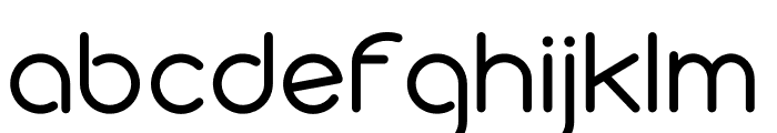 Curved Font LOWERCASE