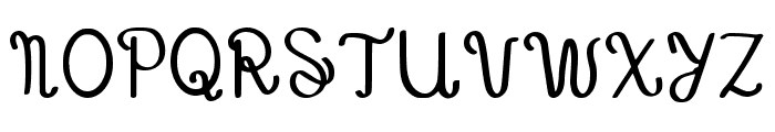 Curvy Script Regular Font UPPERCASE