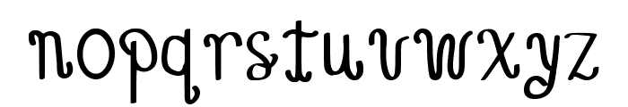 Curvy Script Regular Font LOWERCASE