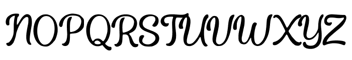 Curvy_Script Font UPPERCASE