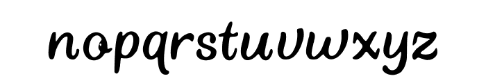 Curvy_Script Font LOWERCASE