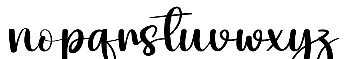 Custome Christmas Font LOWERCASE