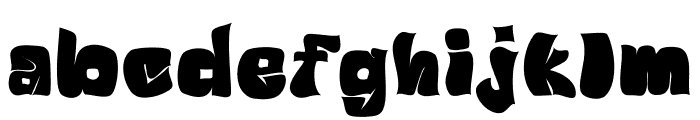 Cut angle Regular Font LOWERCASE