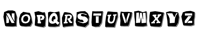 CutNews-StensilBlack Font UPPERCASE