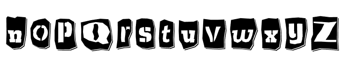CutNews-StensilBlack Font LOWERCASE