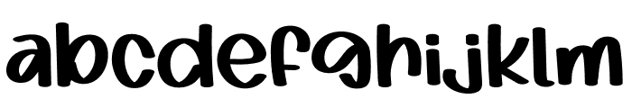 Cute And Active Font LOWERCASE