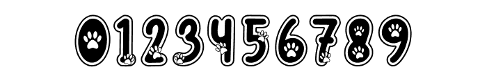Cute Animal Paw Font OTHER CHARS
