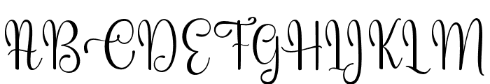 Cute Baby Script Regular Font UPPERCASE