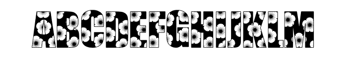 Cute Blossom Font UPPERCASE