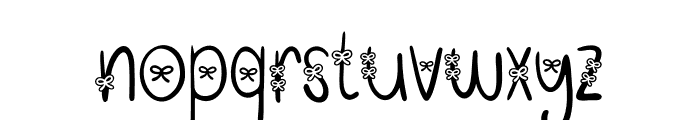 Cute Bow Font LOWERCASE
