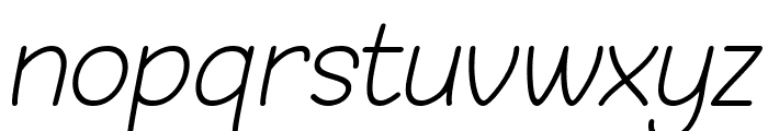 Cute Bridget Italic Font LOWERCASE