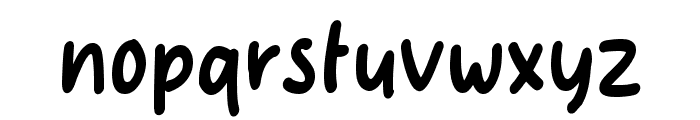 Cute Bubble Bold Font LOWERCASE