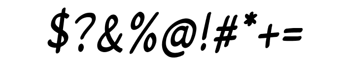 Cute Bubble Italic Font OTHER CHARS