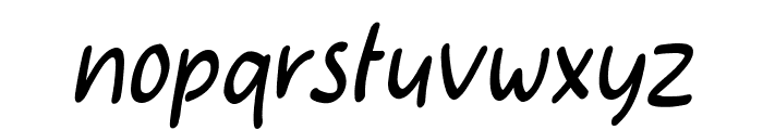 Cute Bubble Italic Font LOWERCASE