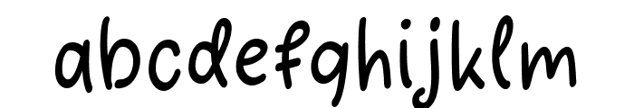 Cute Bubble Regular Font LOWERCASE