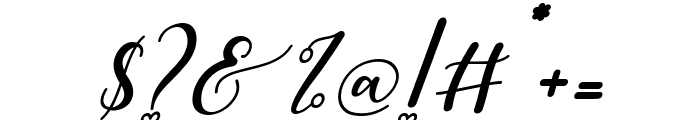 Cute Butterfly Italic Font OTHER CHARS