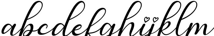 Cute Butterfly Italic Font LOWERCASE
