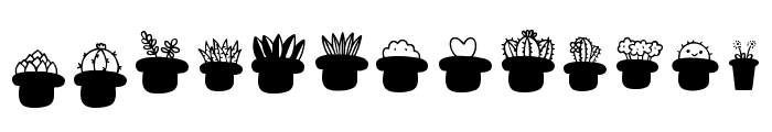 Cute Cactus Regular Font UPPERCASE