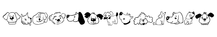 Cute Cartoon Dog Font UPPERCASE