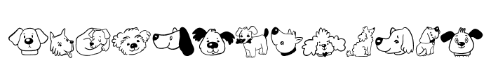 Cute Cartoon Dog Font LOWERCASE