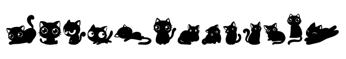 Cute Cat Doodles Font LOWERCASE