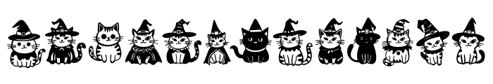 Cute Cat Halloween FONT