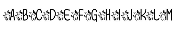 Cute Cat1 Font UPPERCASE