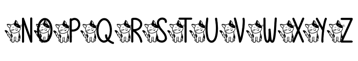 Cute Cat1 Font UPPERCASE