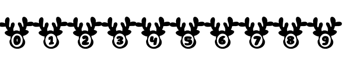 Cute Christmas Reindeer Font OTHER CHARS