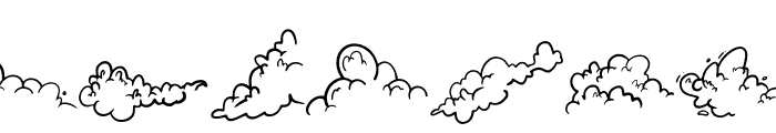 Cute Cloud Font LOWERCASE