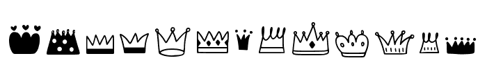 Cute Crown Regular Font LOWERCASE