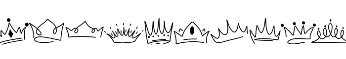 Cute Crown Font OTHER CHARS