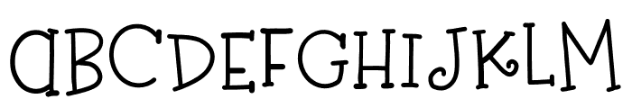 Cute Curls BP Regular Font UPPERCASE