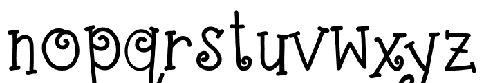 Cute Curls BP Regular Font LOWERCASE
