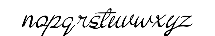 Cute Curly Font LOWERCASE