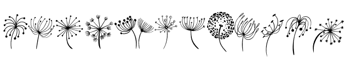 Cute Dandelion Font UPPERCASE