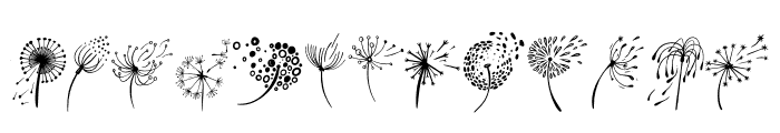 Cute Dandelion Font LOWERCASE