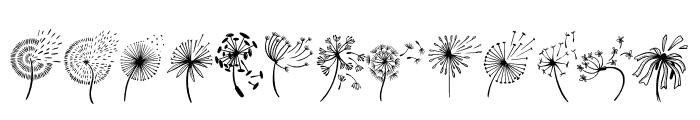 Cute Dandelion Font LOWERCASE