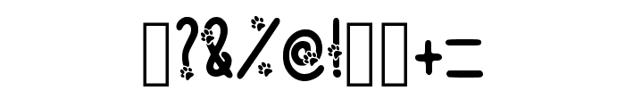 Cute Dog Paw Regular Font OTHER CHARS