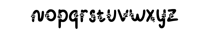 Cute Dog Paw Regular Font LOWERCASE