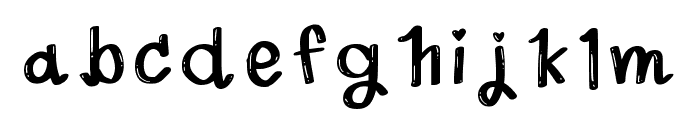 Cute Doodle Font Regular Font LOWERCASE