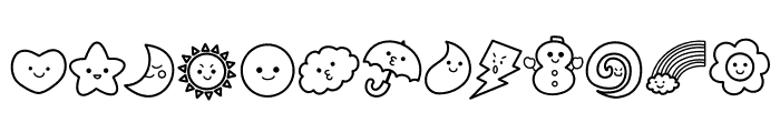 Cute Doodle Font UPPERCASE