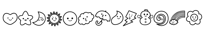 Cute Doodle Font LOWERCASE