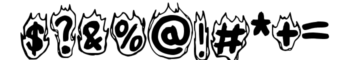 Cute Fire Regular Font OTHER CHARS