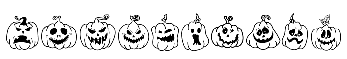 Cute Halloween Pumpkin Font OTHER CHARS