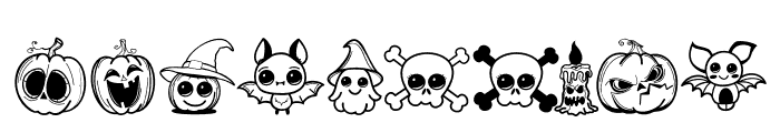 Cute Halloween Squad Font OTHER CHARS