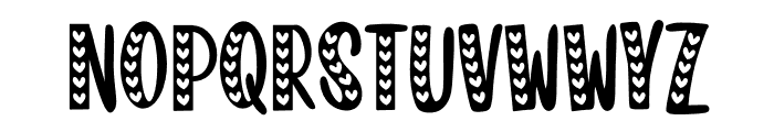 Cute Heart Valentine Font LOWERCASE